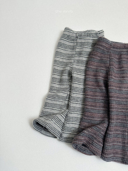 ［minirobe］soboro flared pants