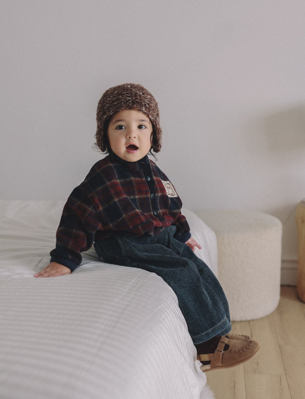 ［ONU］wide fleece denim