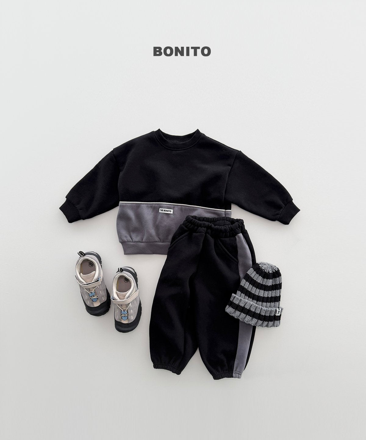 ［BONITO］two-tone knit beanie