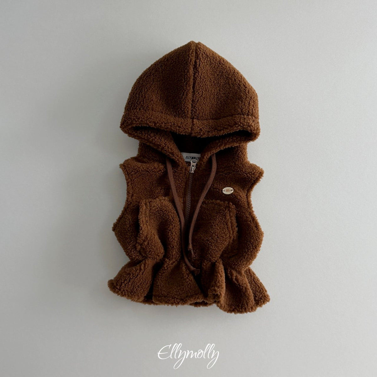 ［ellymolly］bear hood vest