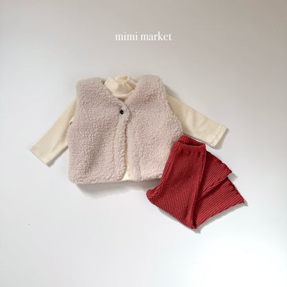 ［mimimarket］poodle vest