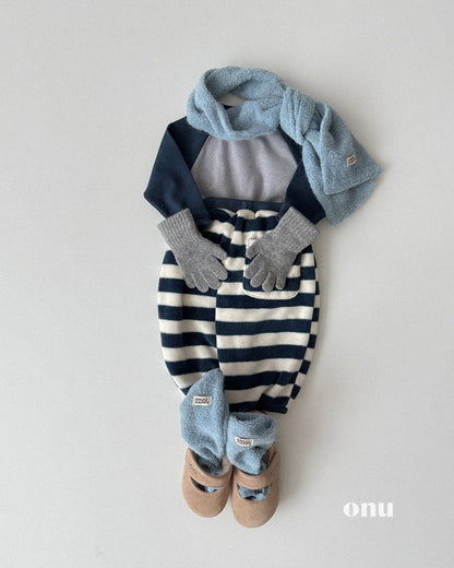 ［ONU］big stripe pants