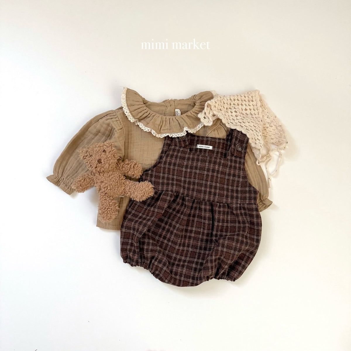 ［mimimarket］fury collar blouse