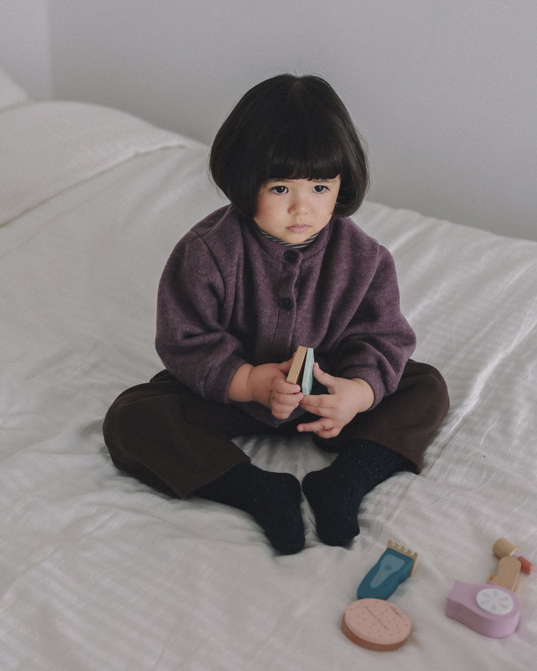 ［ONU］fleece cardigan