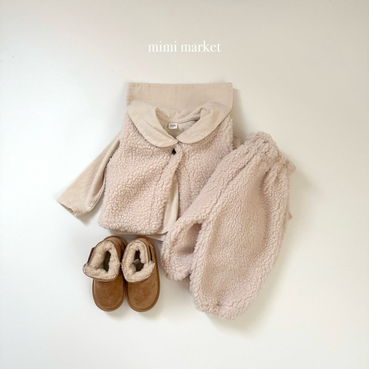 ［mimimarket］corduroy sailor blouse