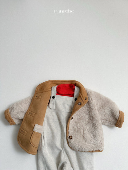 ［minirobe］angora mock neck tee