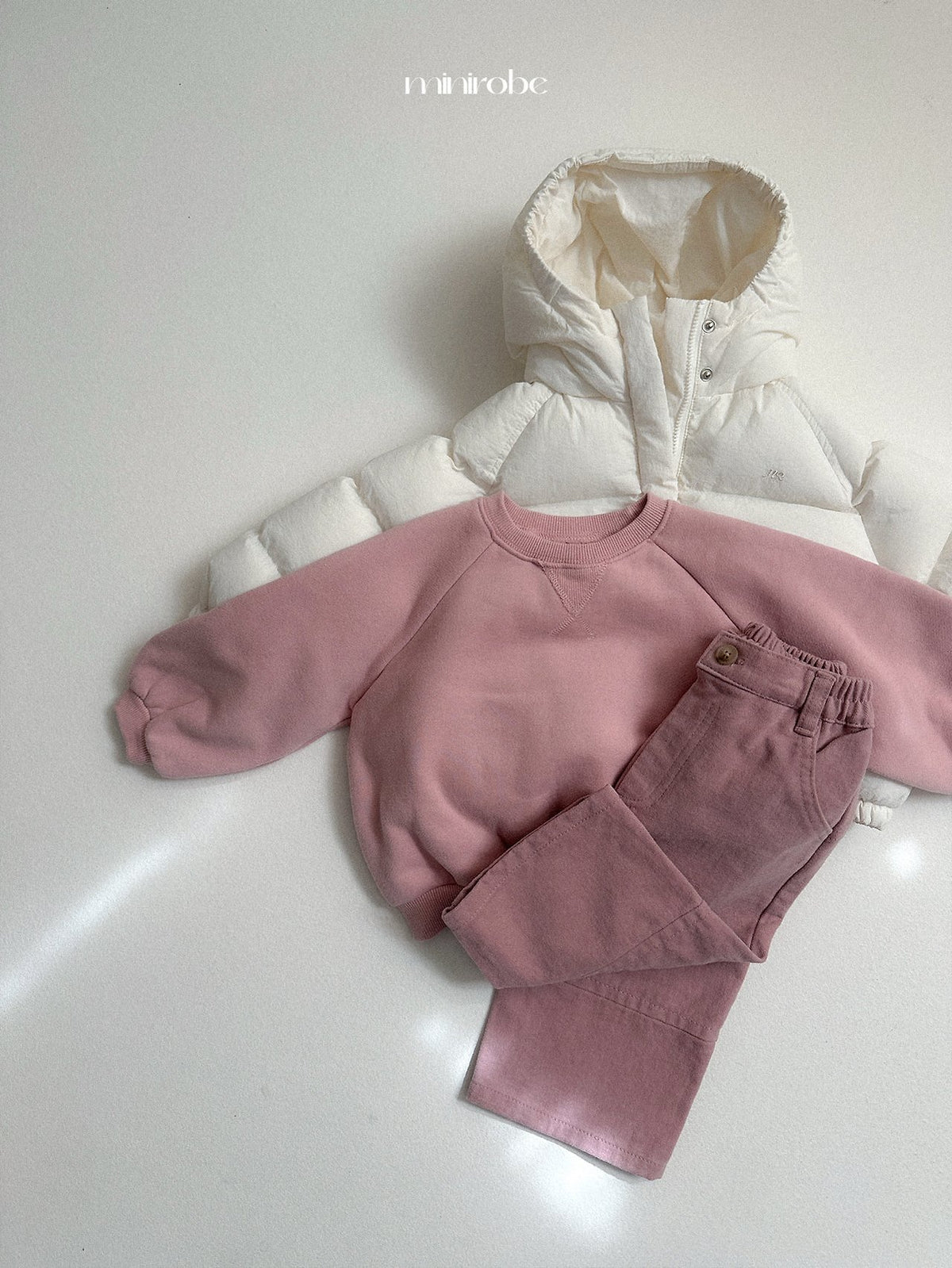 ［minirobe］roro hooded padded jacket
