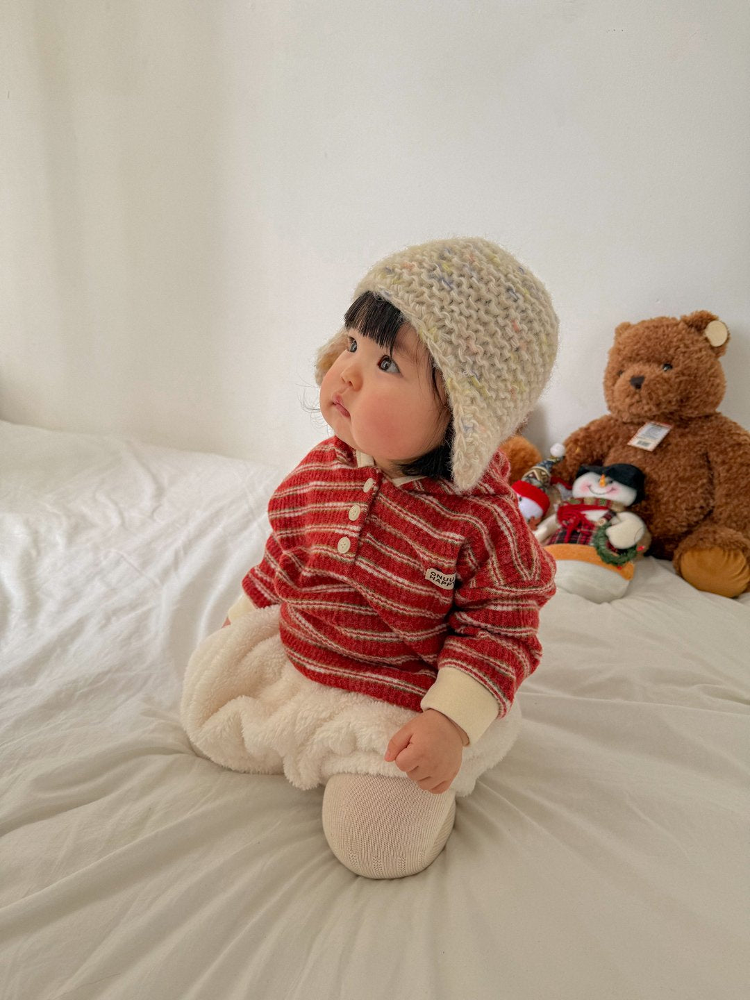 ［ONU］fluffy hood Tops