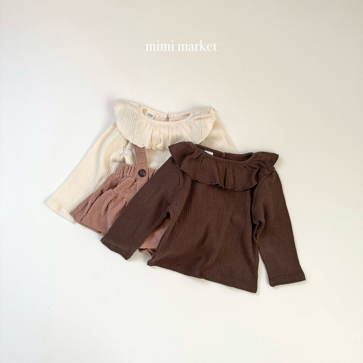 ［mimimarket］lovey collar tee