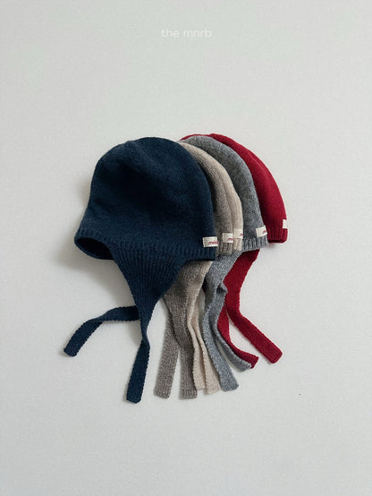 ［minirobe］earflap knit beanie