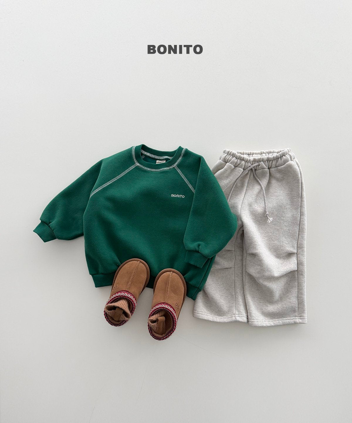 ［BONITO］knee tuck straight pants